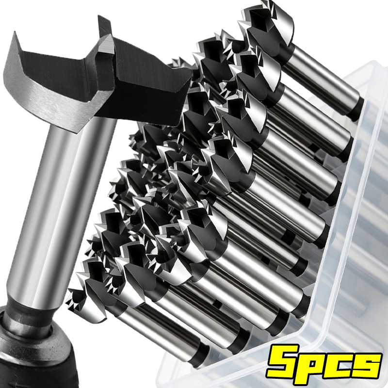 Furniture Hardware Hinges - 1/5pcs Steel Forstner Drill Bit Woodworking
