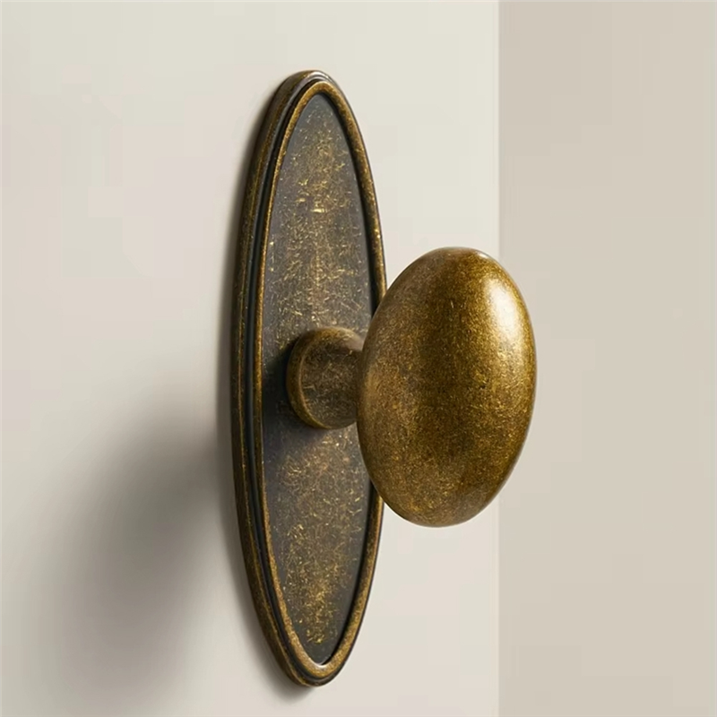 Furniture Hardware Restoration - ABGR-Ice Flower Antique Brass Solid Brass