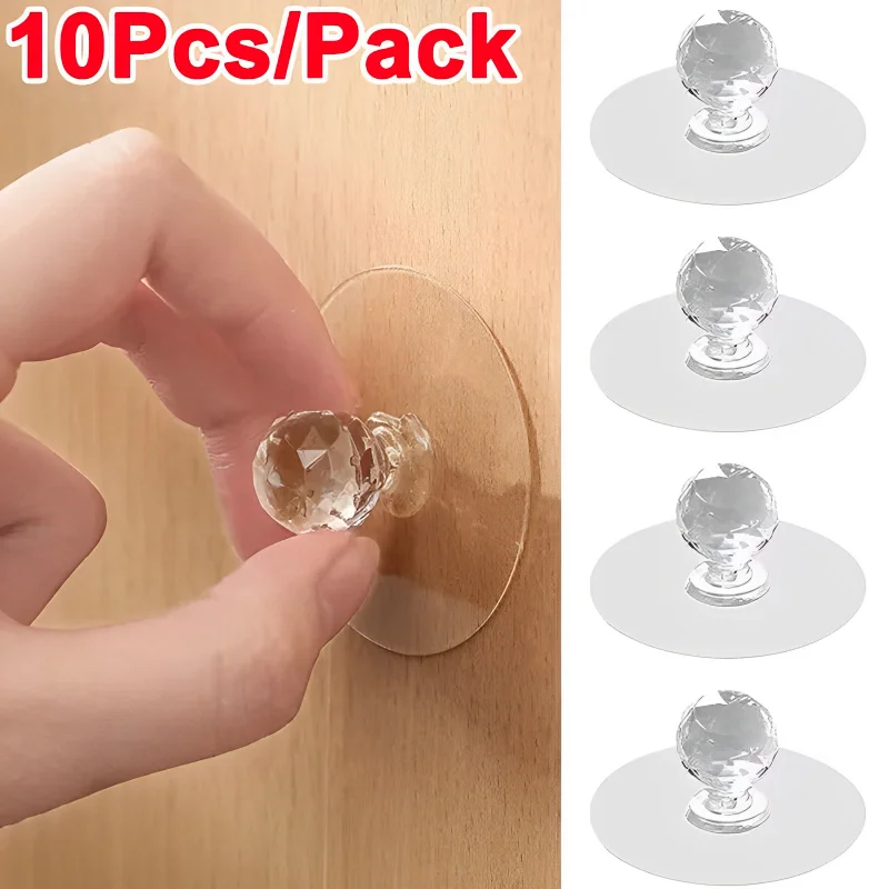 Furniture Hardware Restoration - 2/10Pcs Punch-free Drawer Knobs Self-Adhesive Kitchen