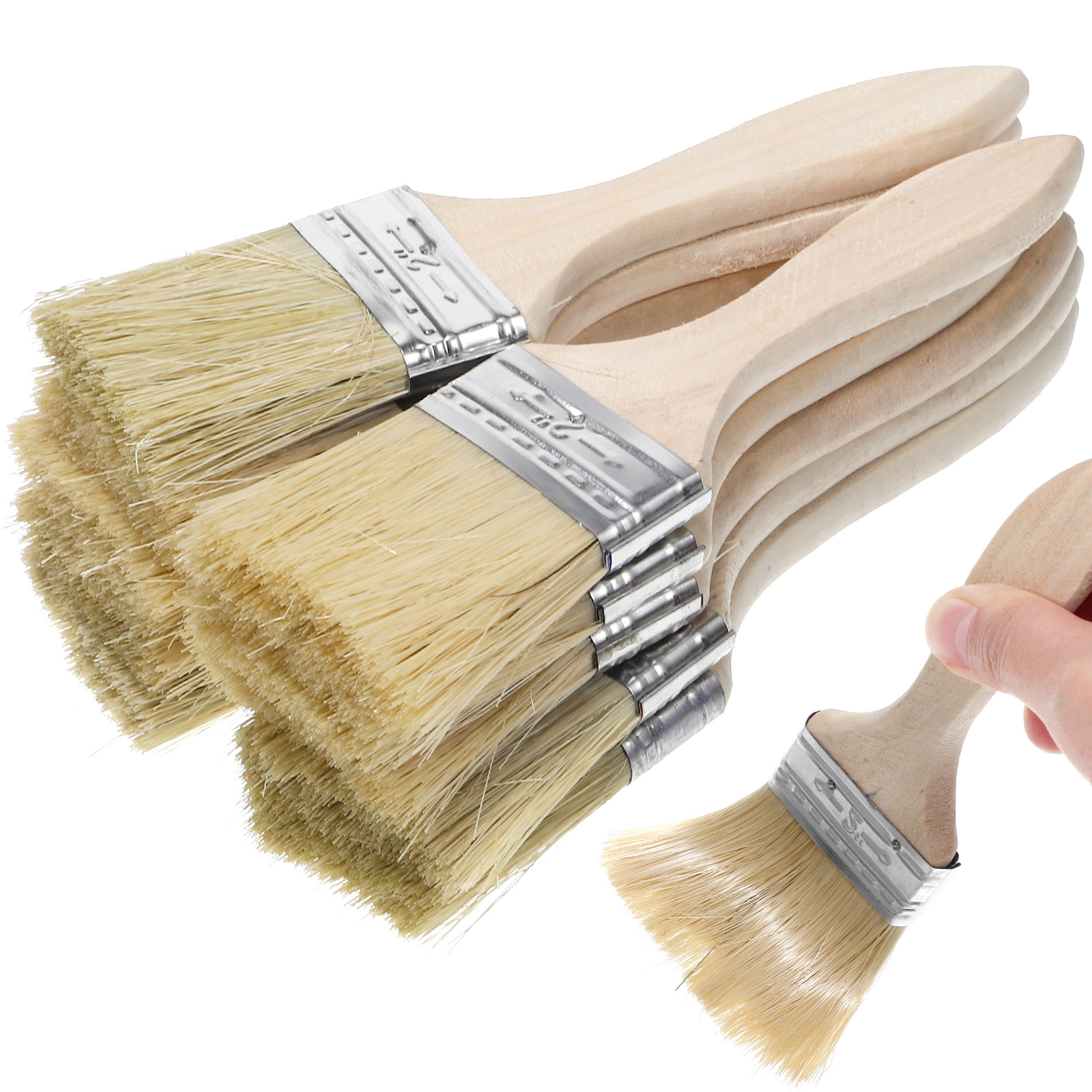 Furniture Hardware Parts - 10 Pcs Thickened Wooden Handle Paint
