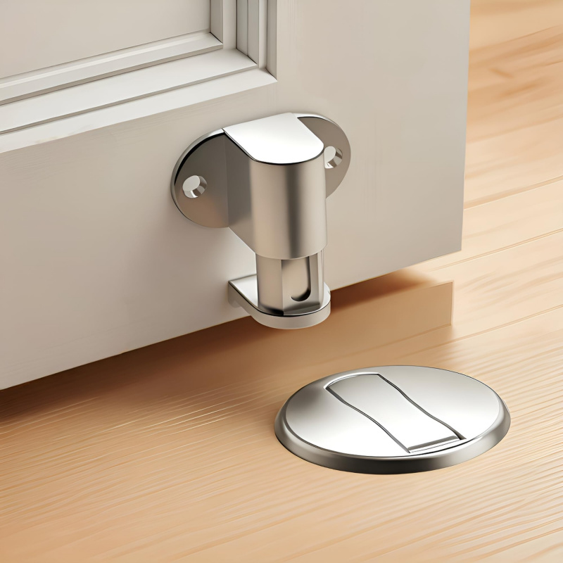 Magnetic Catch Door - Adjustable Stainless Steel Door Stop Punch-free