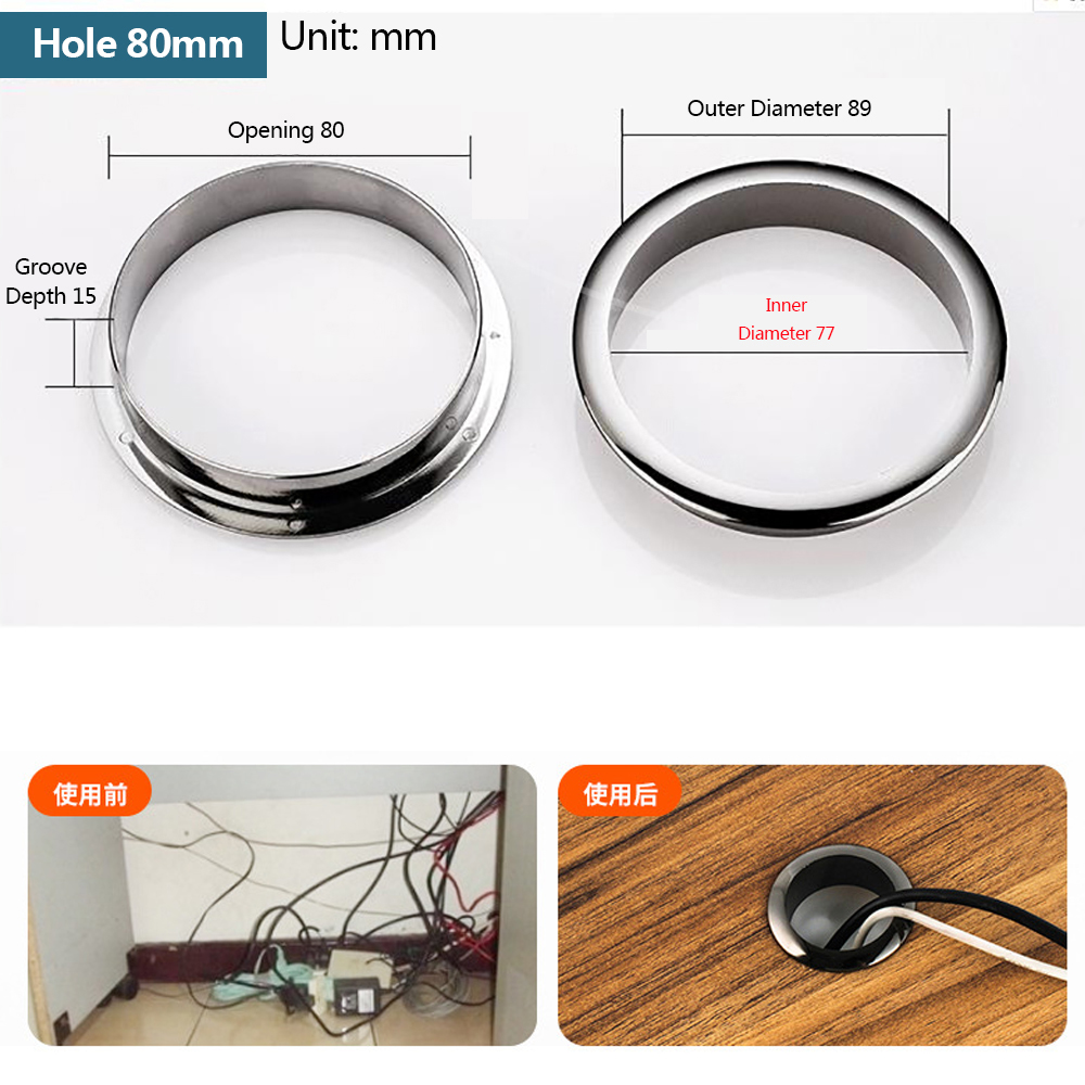 Wire Hole Cover Computer Table – Furniture Hardware Decorative Bewertung und Preis