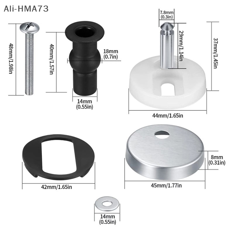 HMA73-2Pcs Toilet Seat Top Fix – Furniture Hardware Hinges Bewertung und Preis