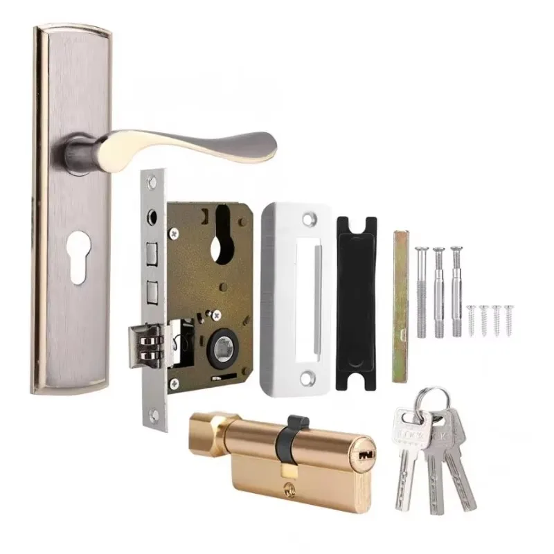 Gold Door Handle Lock Silent H – Furniture Hardware Decorative Bewertung und Preis