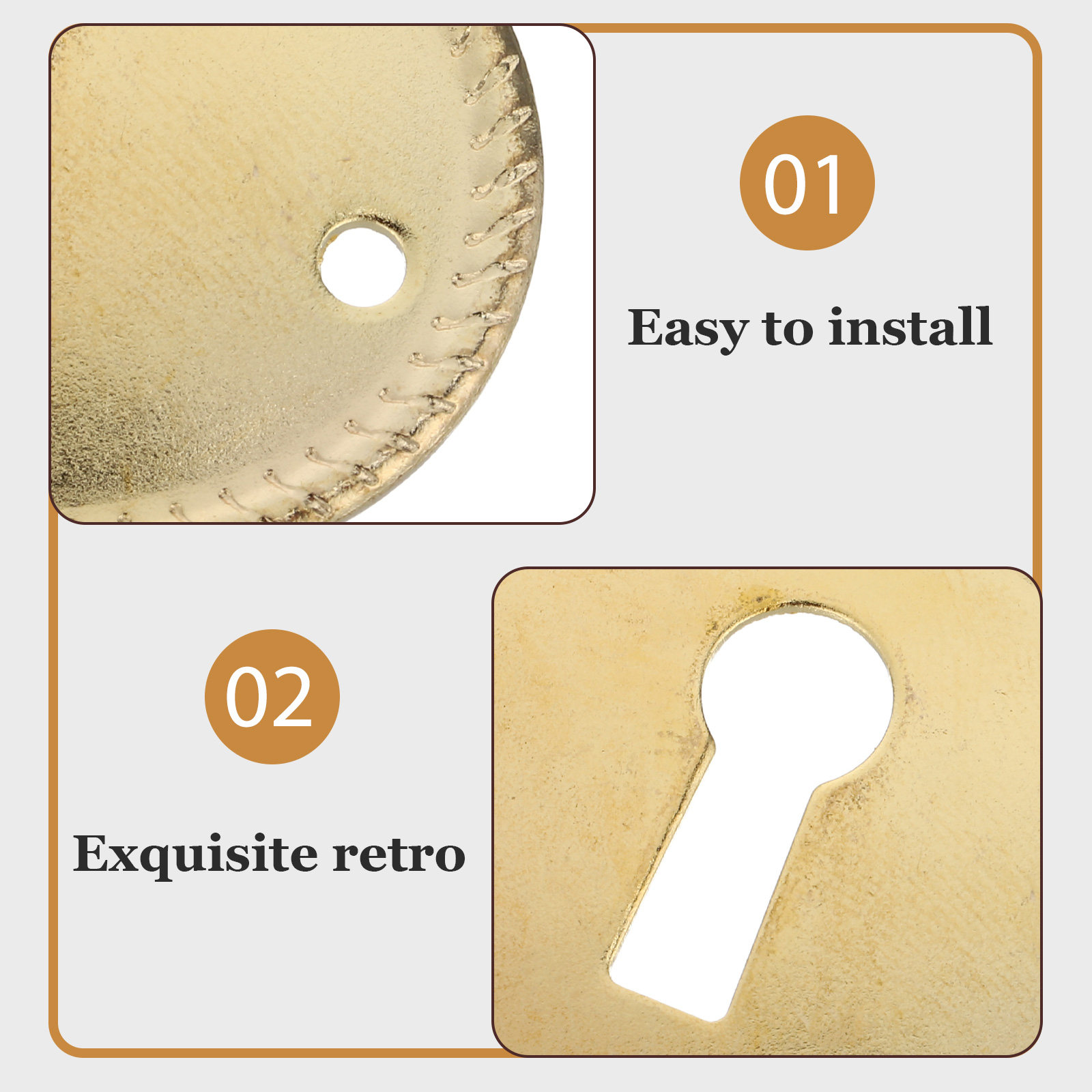 20Pcs Vintage Oval Keyhole Cov – Furniture Hardware Decorative Bewertung und Preis