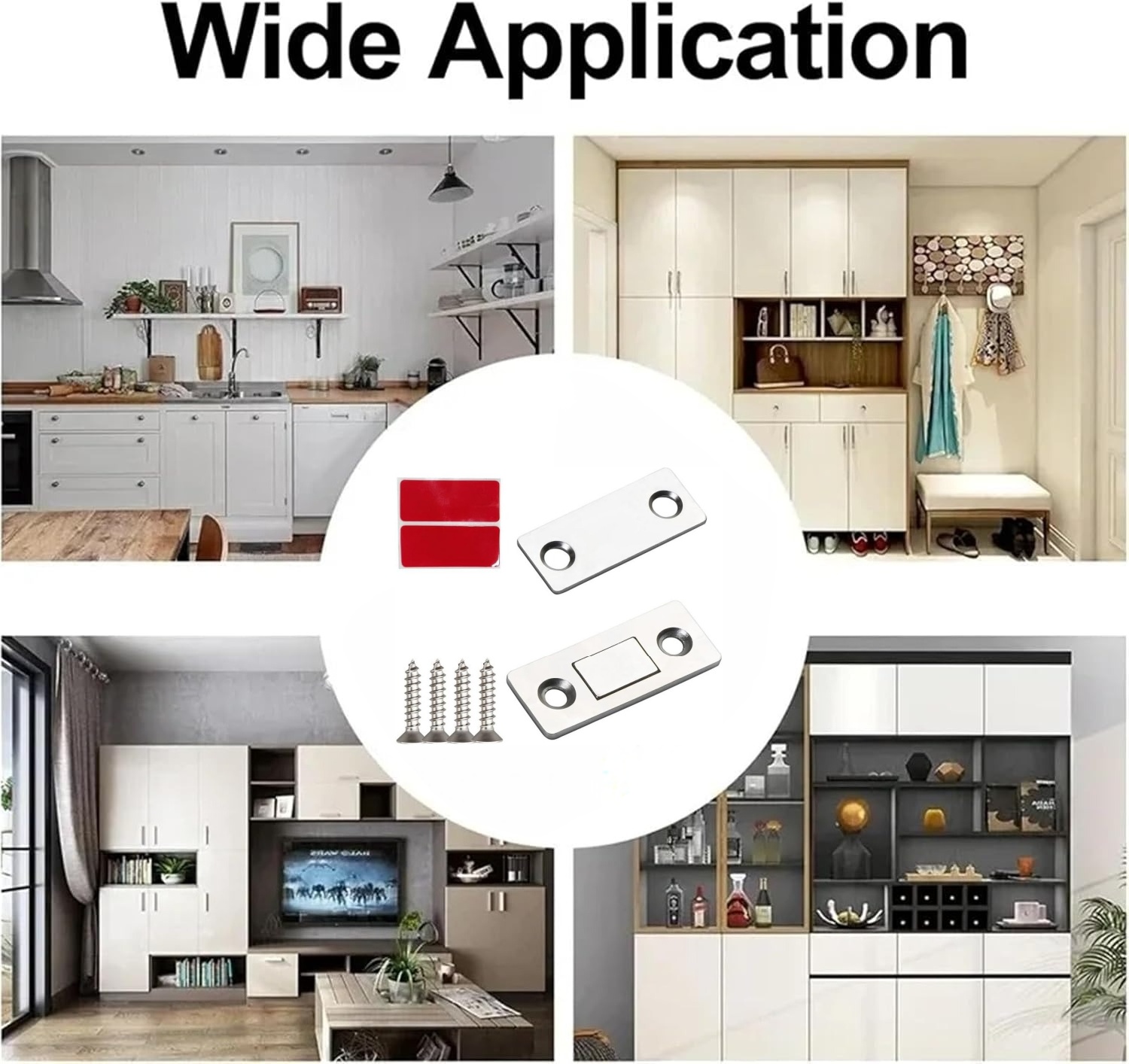 16 PCS Ultra Thin Cabinet Door – Magnetic Catch Door Bewertung und Preis