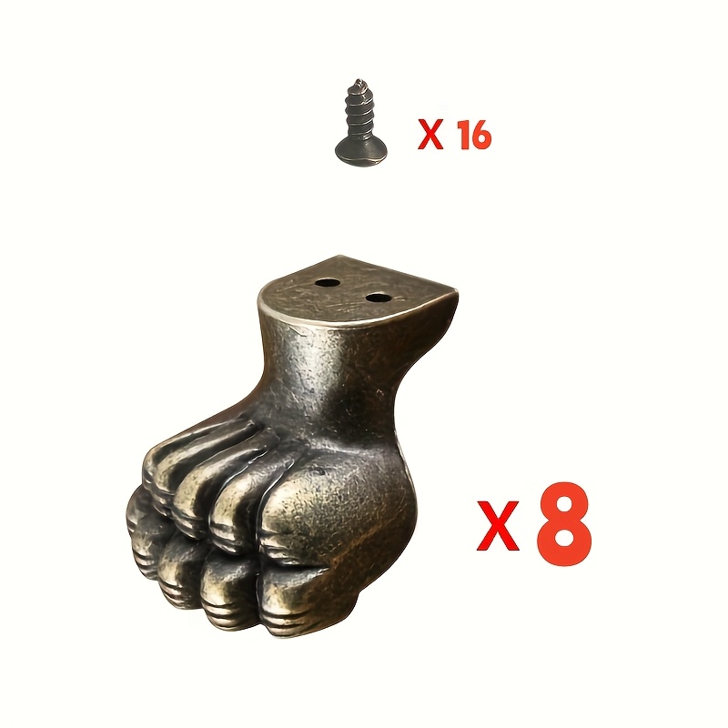 8pcs Antique Foot Brass Jewelr – Furniture Hardware Decorative Bewertung und Preis