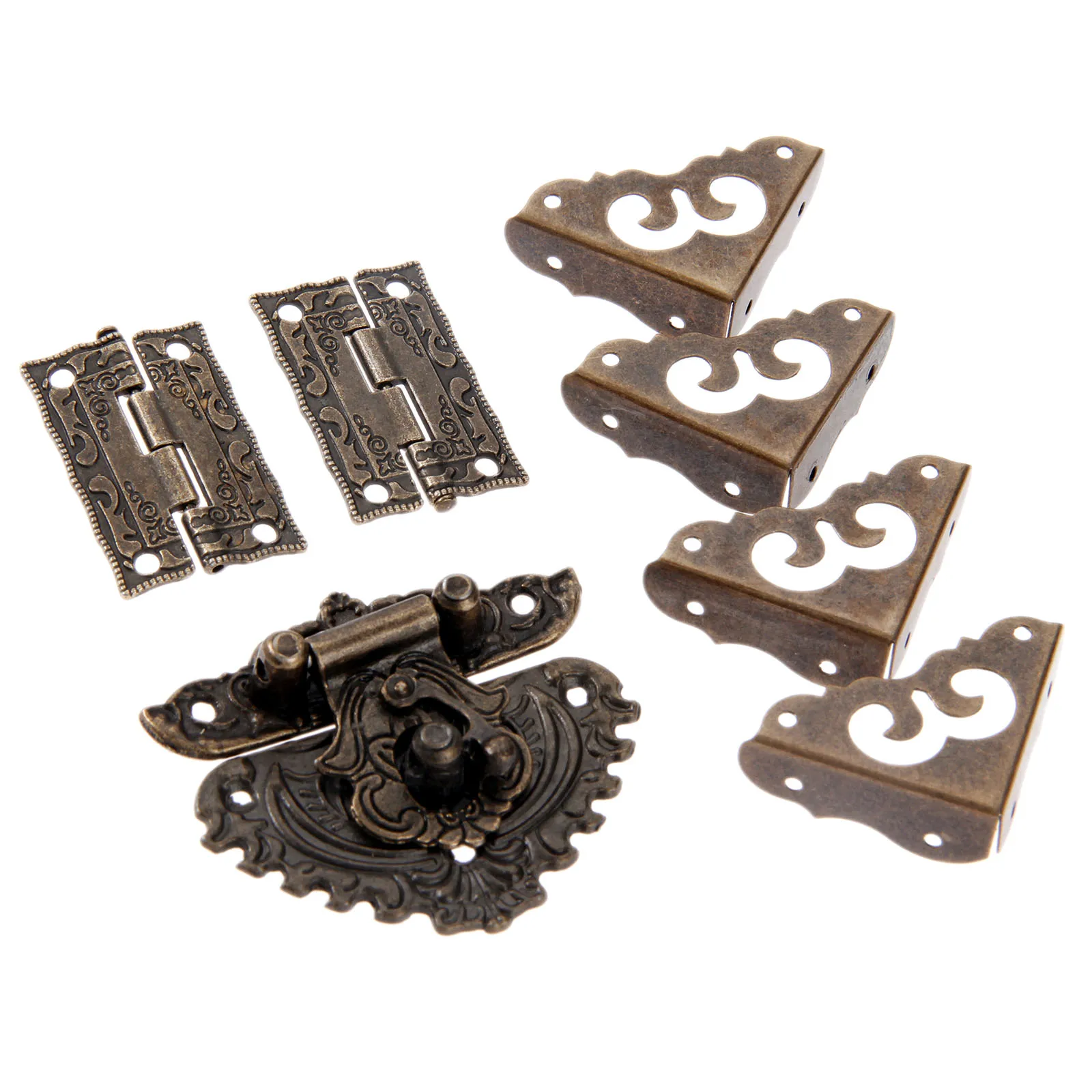 7pcs/set Antique Bronze Padloc – Furniture Hardware Hinges Bewertung und Preis