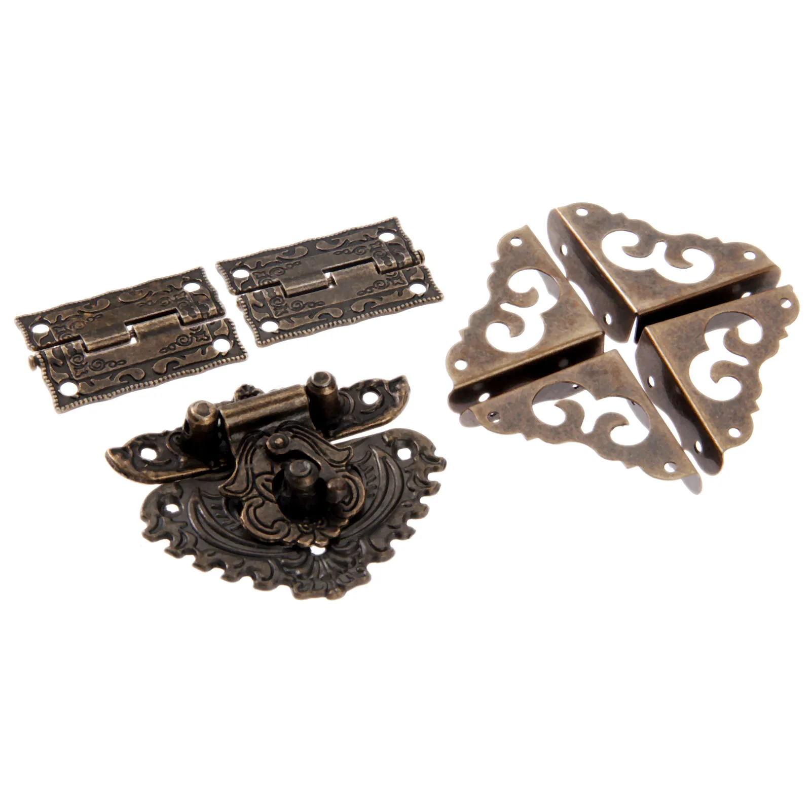 7pcs/set Antique Bronze Padloc – Furniture Hardware Hinges Bewertung und Preis