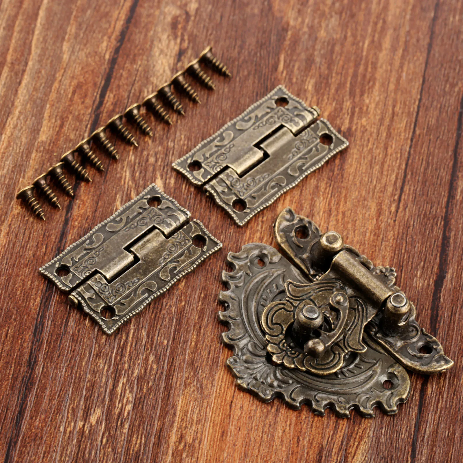 3pcs/set Antique Bronze Padloc – Furniture Hardware Hinges Bewertung und Preis