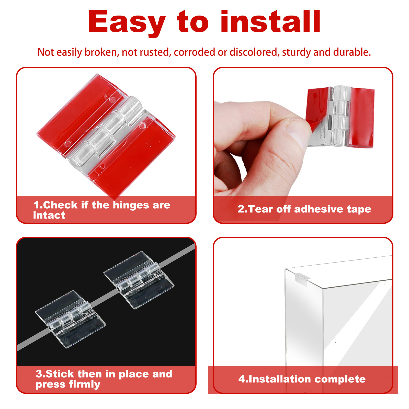 10/20Pcs Folding Hinges Acryli – Furniture Hardware Hinges Bewertung und Preis