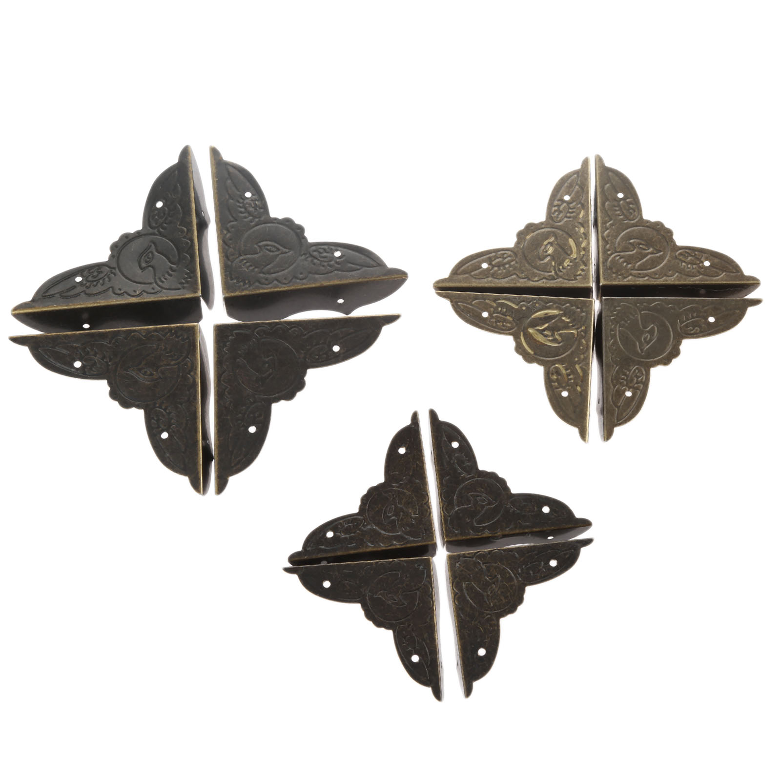 4Pcs Antique Brass Corner Brac – Furniture Hardware Decorative Bewertung und Preis