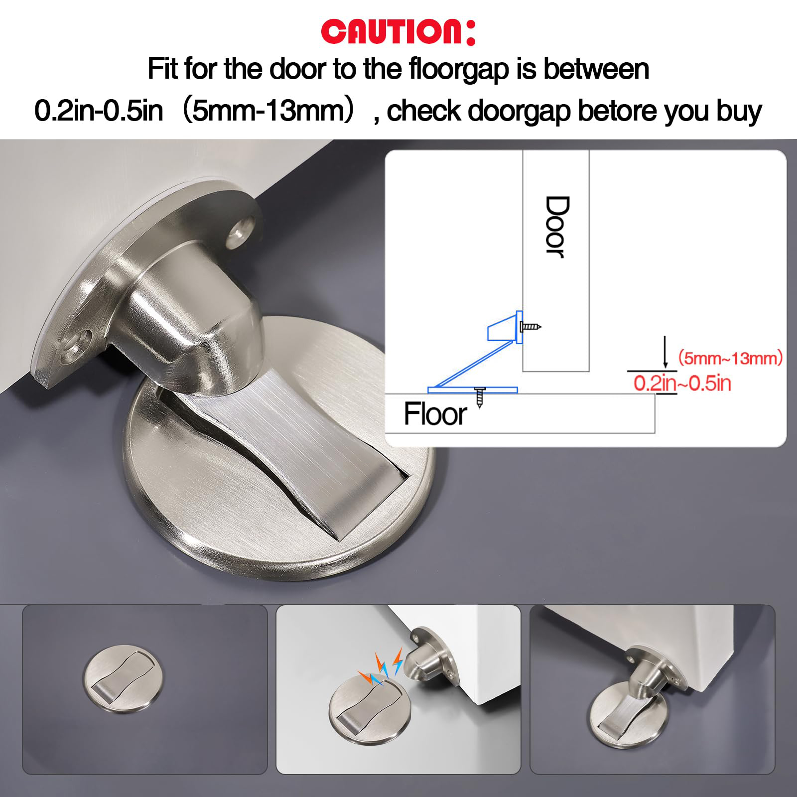 1 PCS Punch Free Invisible Doo – Magnetic Catch Door Bewertung und Preis